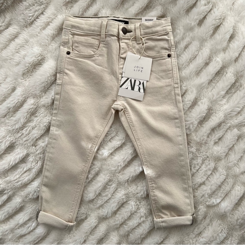 Zara Beige Denim Jeans (size 18-24M)